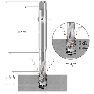 664s/764s - tarauds soft revêtus dlc pour aluminium